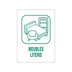 Panneau déchèterie meubles de literie en adhésif, alu Dibond et PVC