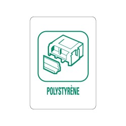 Panneau déchèterie polystyrène en adhésif, alu Dibond et PVC
