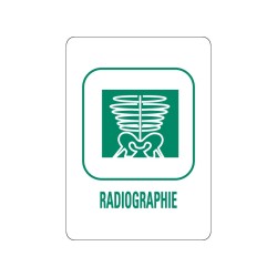 Panneau déchèterie radiographie en adhésif, alu Dibond et PVC