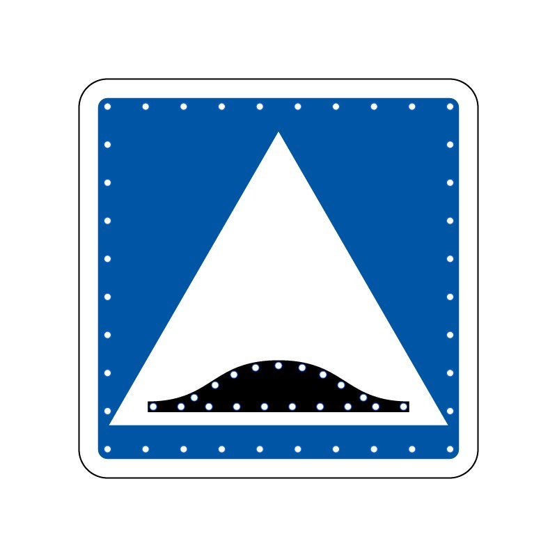 Panneau C27 de signalisation lumineux renforcé par LEDS