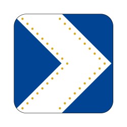 Panneau lumineux J4 1 chevron renforcé par LEDS