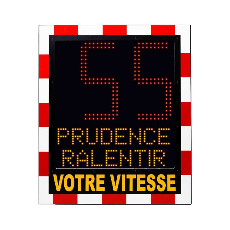 Panneaux radars de vitesse pédagogiques renforcés à LED