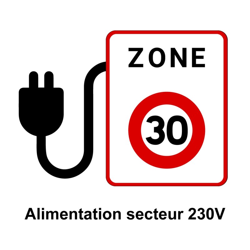 Coffret alimentation secteur 230V pour panneaux lumineux renforcés à LED Coffret alimentation secteur 230V pour panneaux lumineux renforcés à LED