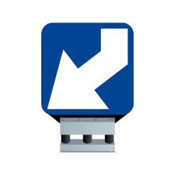 Balise autorelevable avec support flexible J5 gauche