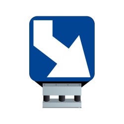 Balise autorelevable avec support flexible J5 droite