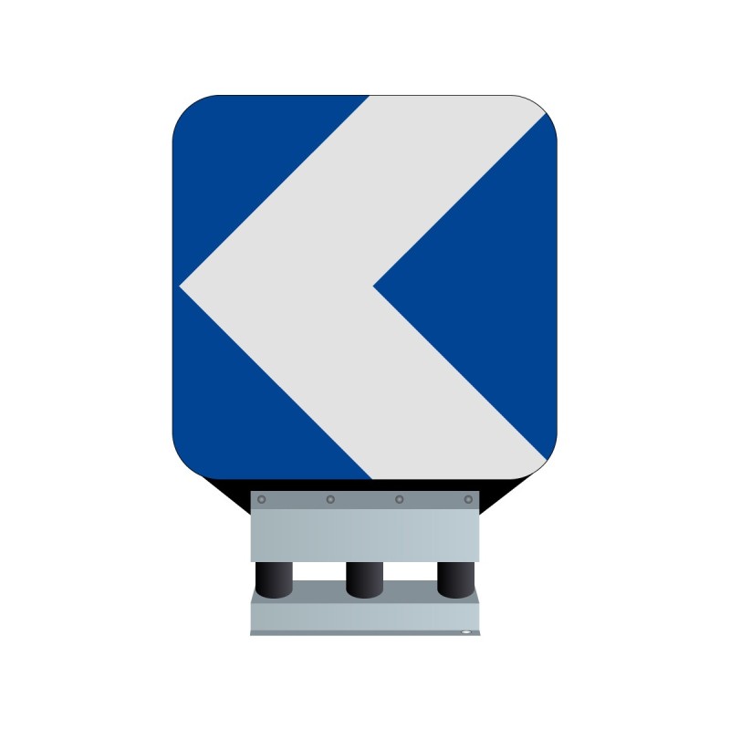 Balise autorelevable avec support flexible J4 gauche