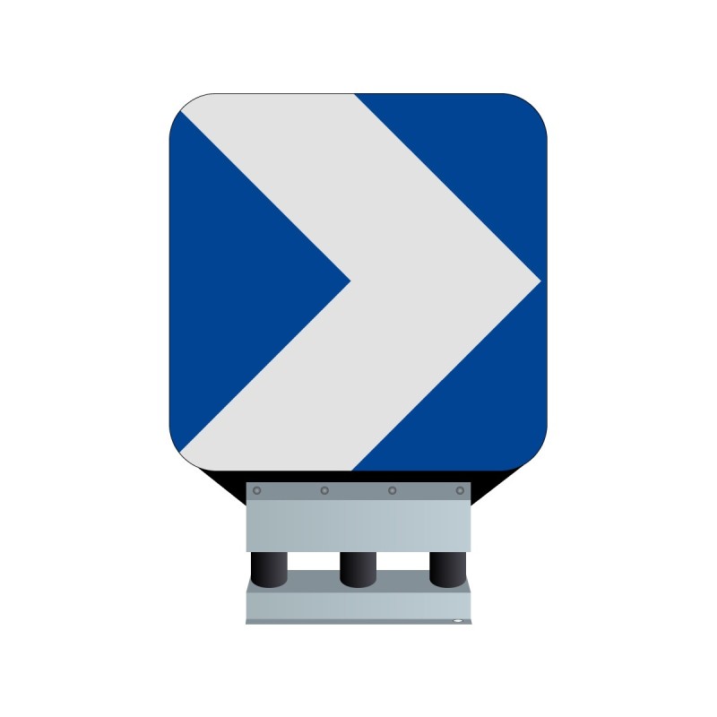 Balise autorelevable avec support flexible J4 droite