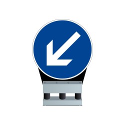 Balise autorelevable avec support flexible B21a2