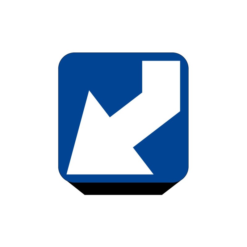 Panneau J5 gauche pour balise autorelevable avec support flexible Panneau J5 gauche pour balise autorelevable avec support flexible