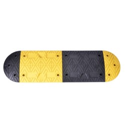 Ralentisseur de chaussée jaune et noir