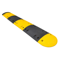 Ralentisseur de chaussée jaune et noir