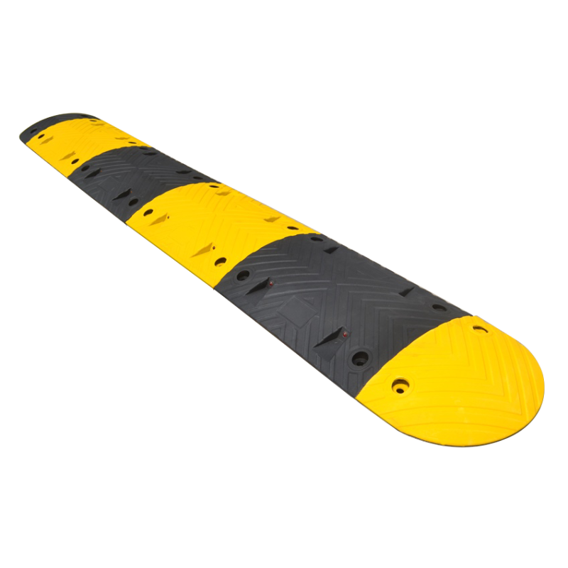 Ralentisseur de chaussée jaune et noir