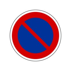 Panneau d'interdiction B6a1 - Stationnement Interdit