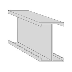 Support aluminium en I