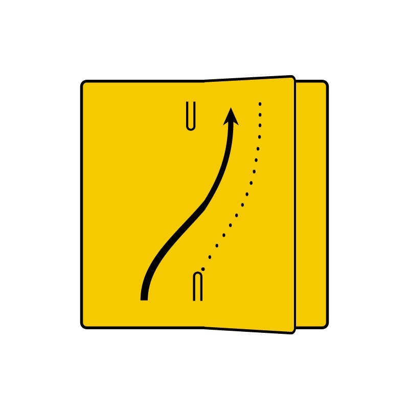 Panneau temporaire type KD avec volet