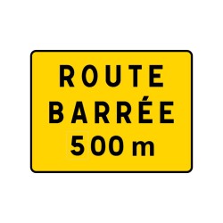 Panneau KC1 seul avec disque pour signalisation temporaire de chantier