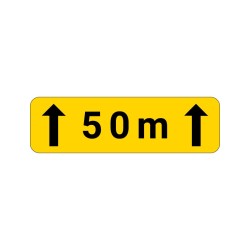 Panonceau KM2 étendue de signalisation texte personnalisable, signalisation en PVC, adhésif ou alu Dibond