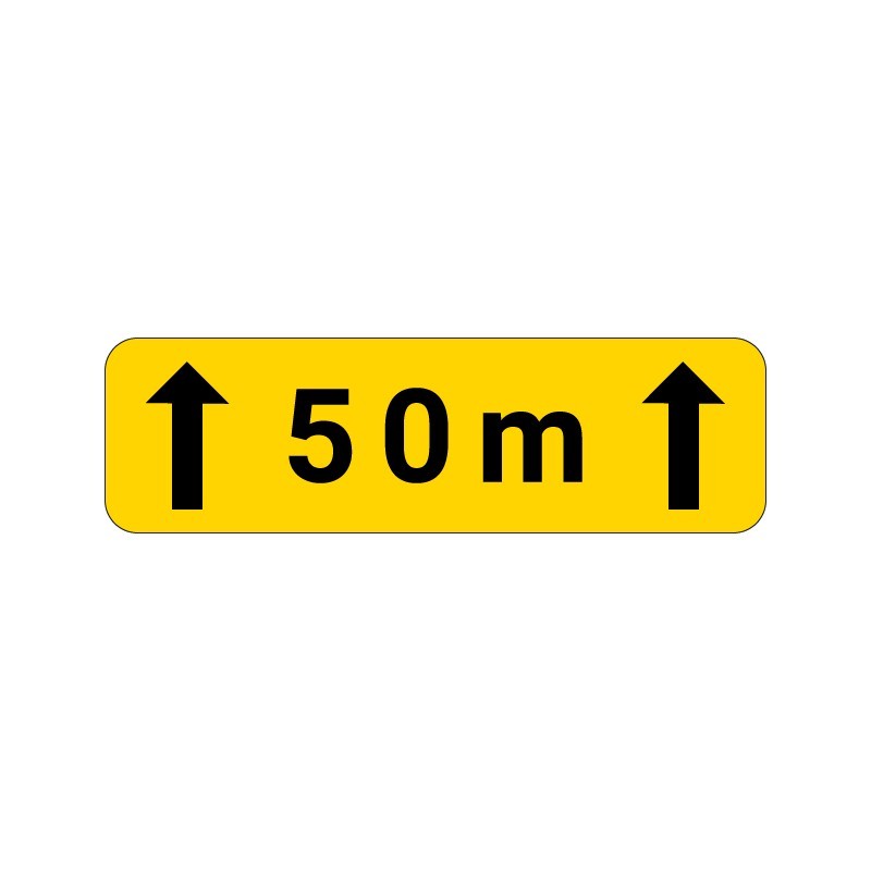 Panonceau KM2 étendue de signalisation texte personnalisable, signalisation en PVC, adhésif ou alu Dibond