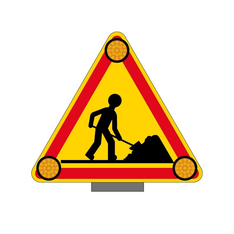 Panneau AK triflash à LEDs sur pied