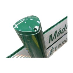 Mât pour panneau avec glissière montage en bimât