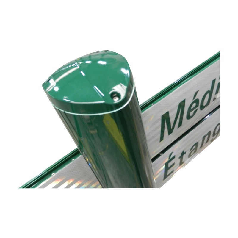 Mât pour panneau avec glissière montage en bimât