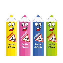 Panneau crayon école