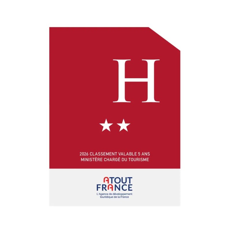 Panonceau Classement Hôtel 2 étoiles