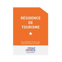 Panonceau résidence de tourisme 1 étoile