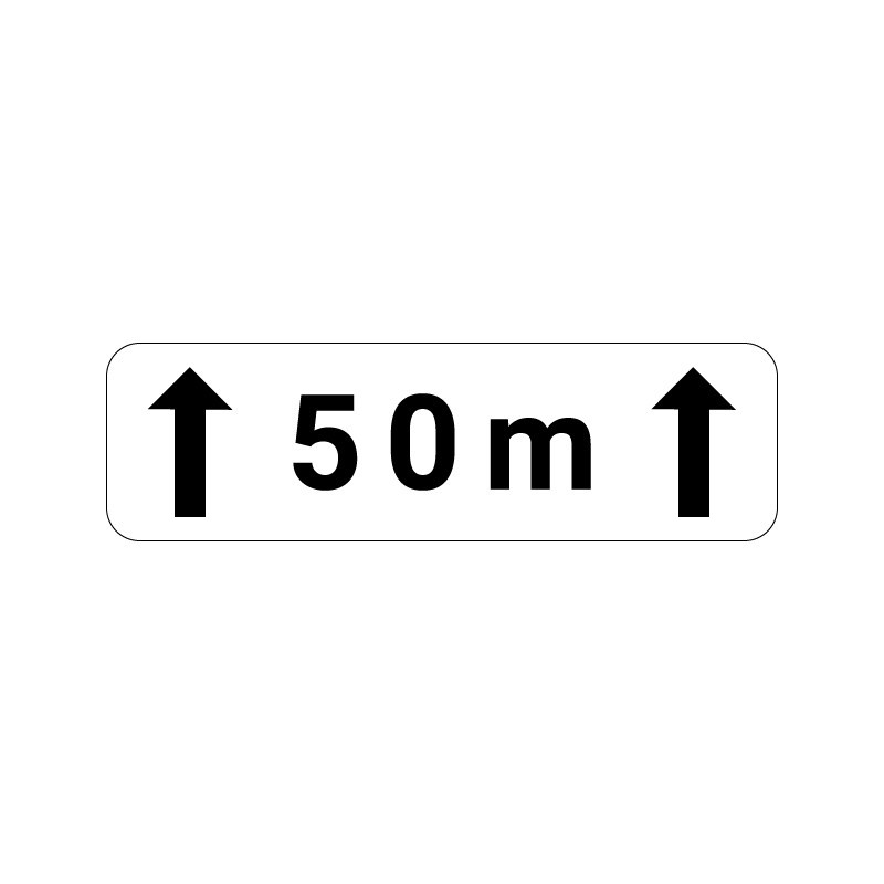 Panonceau de signalisation M2 étendue, signalisation en PVC, adhésif ou alu Dibond