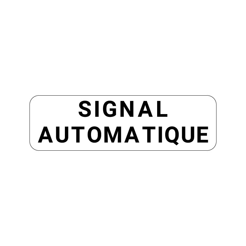 Panonceau de signalisation M9z sortie d'usine sur 2 lignes, signalisation en PVC, adhésif ou alu Dibond