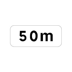 Panonceau de signalisation M1 de distance, signalisation en PVC, adhésif ou alu Dibond