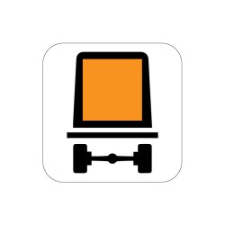 Panonceau M4m de signalisation transport de marchandises dangereuses, signalisation en PVC, adhésif ou alu Dibond