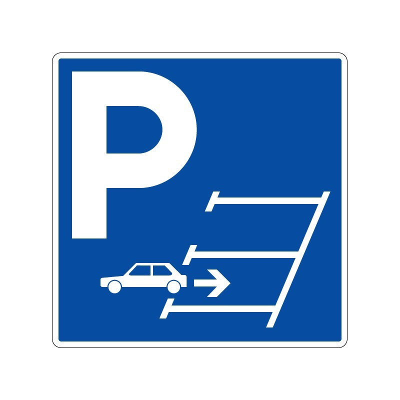 Panneaux de stationnement Parking obligation de se garer en marche arrière signalisation en PVC, adhésif ou alu Dibond