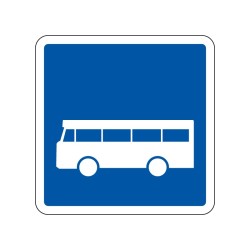 Panneaux C6 d'indication de arrêt d'autobus signalisation en PVC, adhésif ou alu Dibond