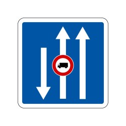 Panneaux C24a de conditions particulières de circulation signalisation en PVC, adhésif ou alu Dibond