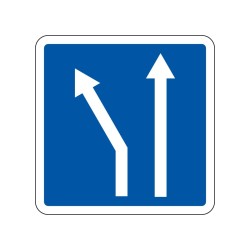 Panneaux C24b affectations de voies signalisation en PVC, adhésif ou alu Dibond