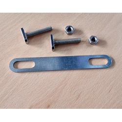 Bride de fixation pour panneau sur grillage