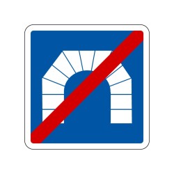 Panneaux C112 sortie de tunnel signalisation en PVC, adhésif ou alu Dibond