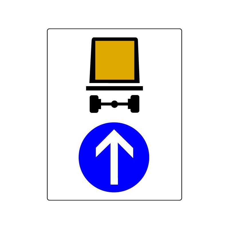 Panneau de signalisation C117 B21b tunnel interdit à certains véhicules, signalisation en PVC, adhésif ou alu Dibond