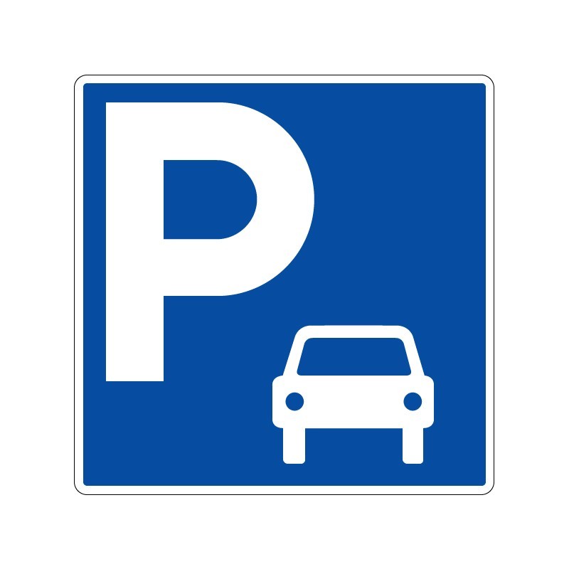 Panneaux de stationnement Parking réservé aux voitures signalisation en PVC, adhésif ou alu Dibond