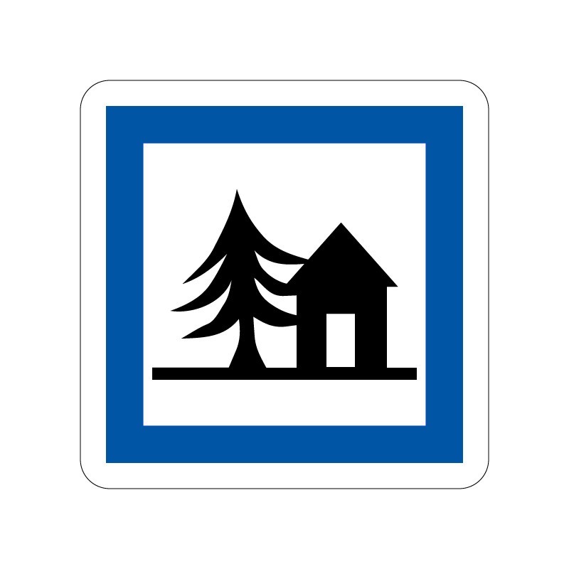 Panneaux CE5a auberge de jeunesse signalisation en PVC, adhésif ou alu Dibond