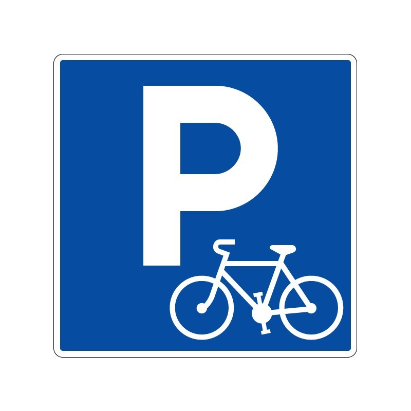 Panneaux de stationnement Parking réservé aux vélos signalisation en PVC, adhésif ou alu Dibond