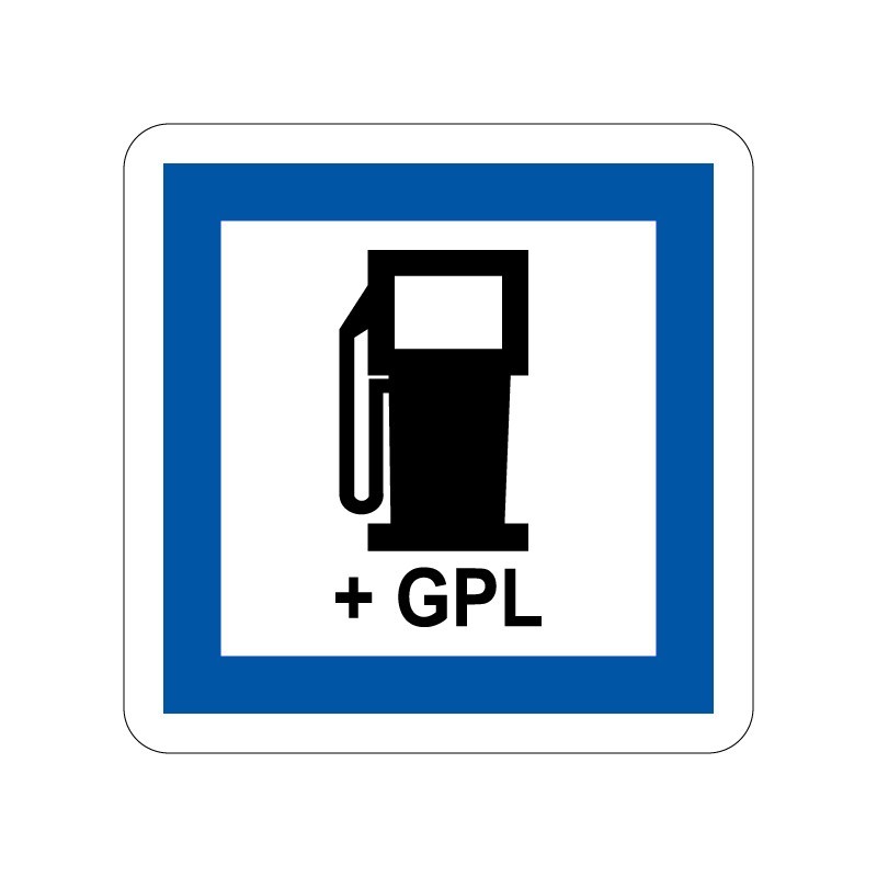 Panneaux CE15c poste de distribution de carburant GPL signalisation en PVC, adhésif ou alu Dibond