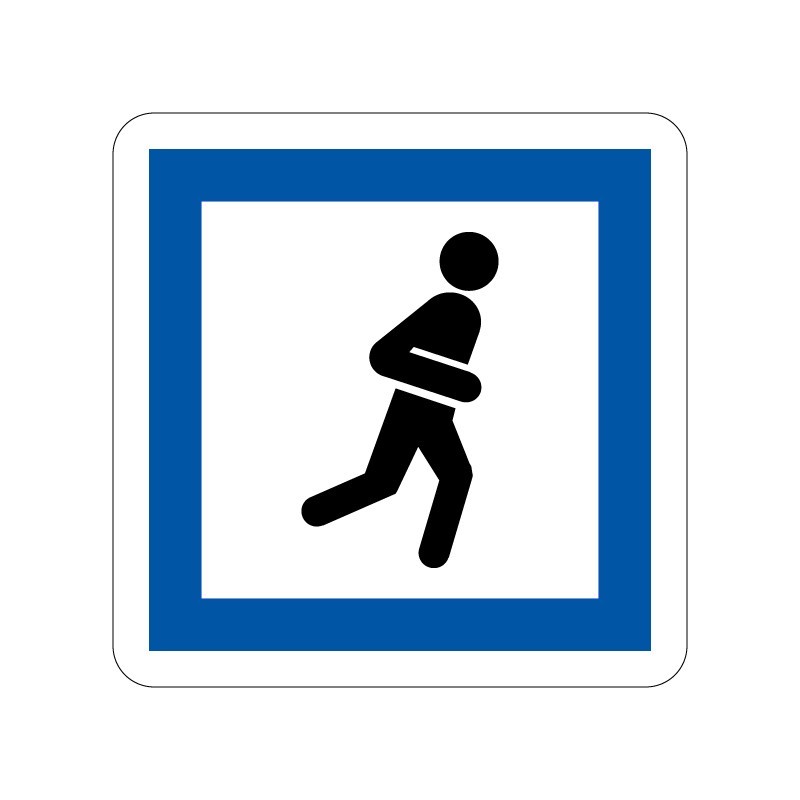Panneaux CE27 point de détente signalisation en PVC, adhésif ou alu Dibond