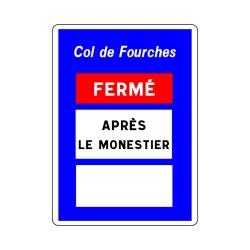 Panneaux C14 praticabilité de la route signalisation en PVC, adhésif ou alu Dibond