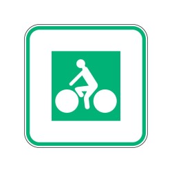 Panneaux DV11 piste cyclable signalisation en PVC, adhésif ou alu Dibond