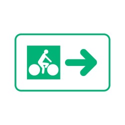 Panneaux DV43c piste cyclable signalisation en PVC, adhésif ou alu Dibond