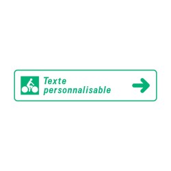 Panneaux DV43b piste cyclable signalisation en PVC, adhésif ou alu Dibond