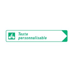 Panneaux DV21b piste cyclable signalisation en PVC, adhésif ou alu Dibond