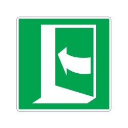 Panneau E022 pousser sur le côté gauche de la porte signalisation en PVC, adhésif ou alu Dibond